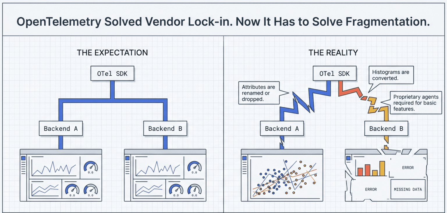 OpenTelemetry Solved Vendor Lock-In. Now It Has to Solve Fragmentation.