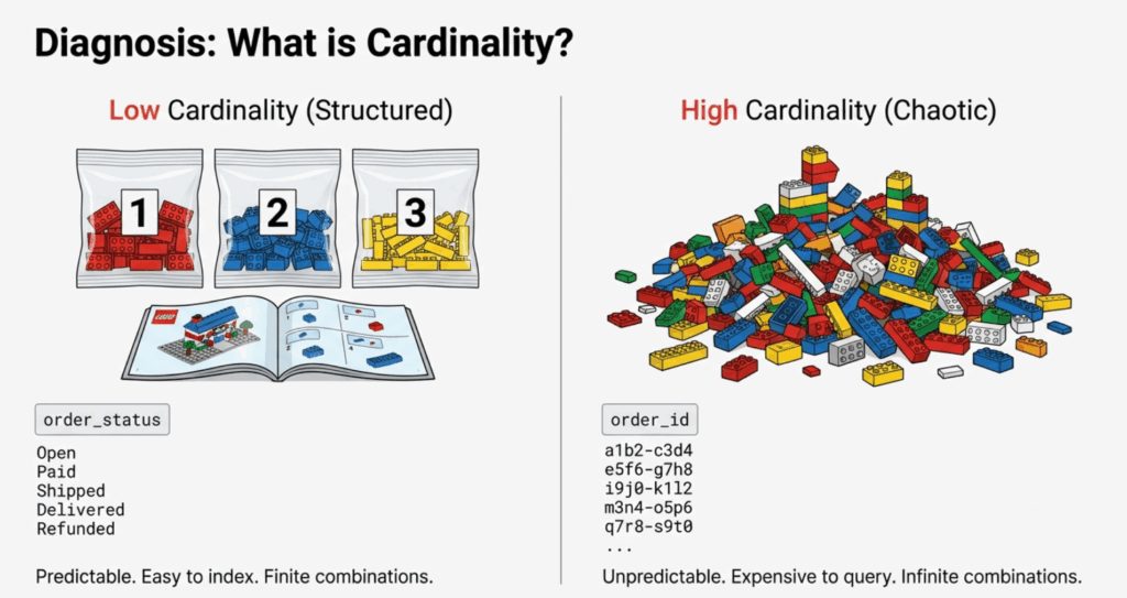Low vs High Cardinality: The LEGO Analogy